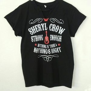 SHERYL CROW Concert Graphic Tee Shirt Size M